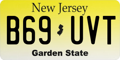 NJ license plate B69UVT
