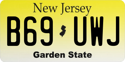 NJ license plate B69UWJ