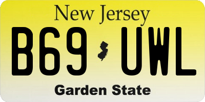 NJ license plate B69UWL