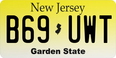 NJ license plate B69UWT