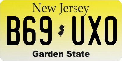 NJ license plate B69UXO