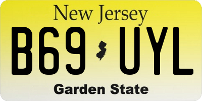 NJ license plate B69UYL