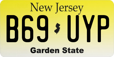 NJ license plate B69UYP