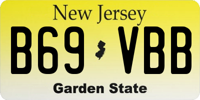 NJ license plate B69VBB