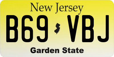 NJ license plate B69VBJ