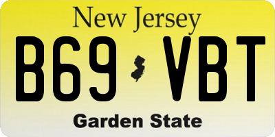 NJ license plate B69VBT