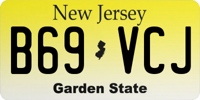NJ license plate B69VCJ