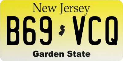 NJ license plate B69VCQ