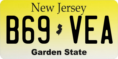 NJ license plate B69VEA