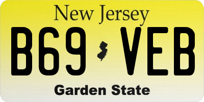 NJ license plate B69VEB