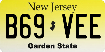 NJ license plate B69VEE