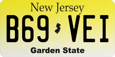 NJ license plate B69VEI