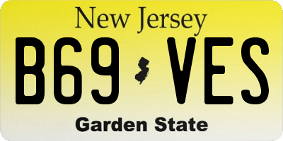 NJ license plate B69VES