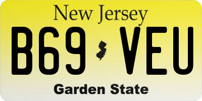 NJ license plate B69VEU