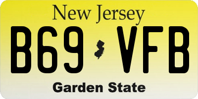 NJ license plate B69VFB