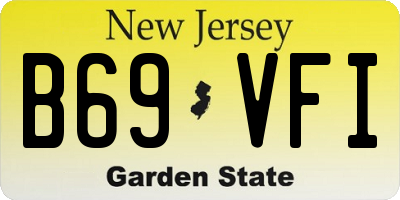 NJ license plate B69VFI