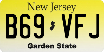 NJ license plate B69VFJ