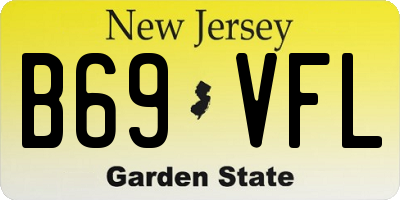 NJ license plate B69VFL