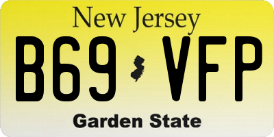 NJ license plate B69VFP