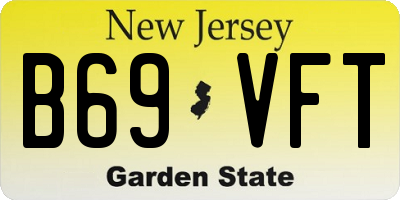 NJ license plate B69VFT