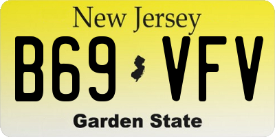 NJ license plate B69VFV