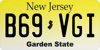 NJ license plate B69VGI