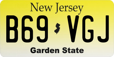 NJ license plate B69VGJ
