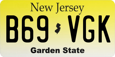 NJ license plate B69VGK