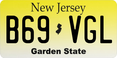 NJ license plate B69VGL