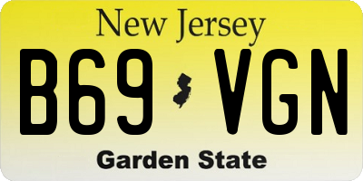 NJ license plate B69VGN