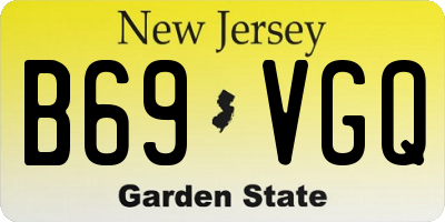 NJ license plate B69VGQ