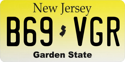 NJ license plate B69VGR