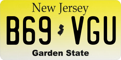 NJ license plate B69VGU