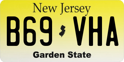 NJ license plate B69VHA