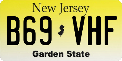NJ license plate B69VHF