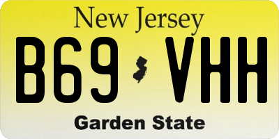 NJ license plate B69VHH
