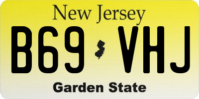 NJ license plate B69VHJ