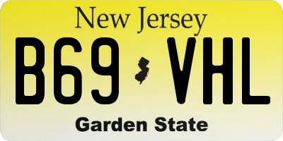 NJ license plate B69VHL