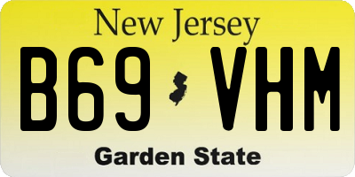 NJ license plate B69VHM