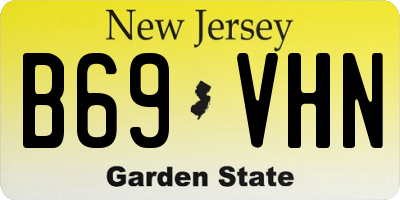 NJ license plate B69VHN