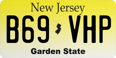 NJ license plate B69VHP