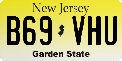 NJ license plate B69VHU
