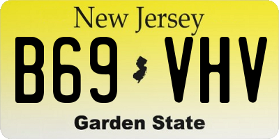 NJ license plate B69VHV