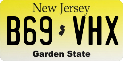 NJ license plate B69VHX