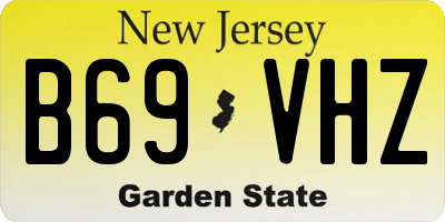 NJ license plate B69VHZ