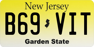 NJ license plate B69VIT
