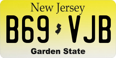 NJ license plate B69VJB