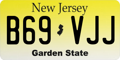 NJ license plate B69VJJ