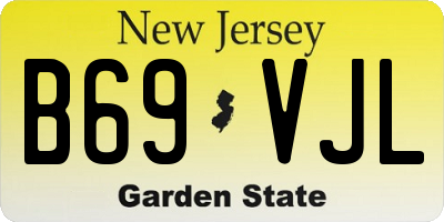 NJ license plate B69VJL