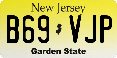 NJ license plate B69VJP